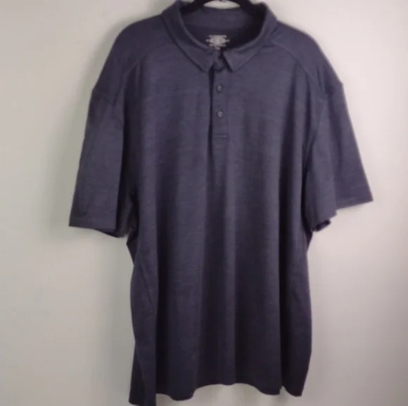 G.H. Bass & Co Charcoal Slate Polo Shirt 2XL - Picture 10 of 11